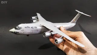 DIY ILYUSHIN IL-76 - Making aircraft with paper and cardboard