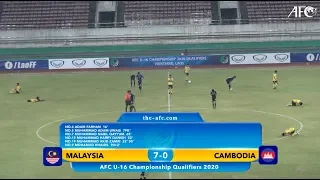 AFC U16 Qualifiers 2020 Group J : MALAYSIA 7-0 CAMBODIA