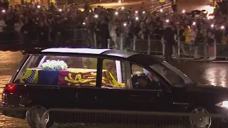 'Truly magnificent scenes' in London as Queen makes final journey