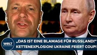 PUTINS KRIEG: "Das ist eine Blamage für Russland!" Kettenexplosion! Ukraine feiert Coup auf der Krim