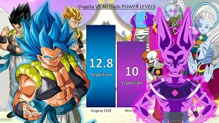 Gogeta VS ALL Gods POWER LEVELS - DBZ / DBGT / DBS