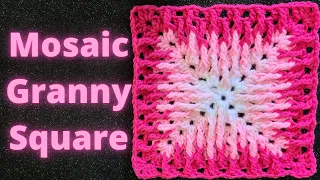 How to crochet the Mosaic granny square
