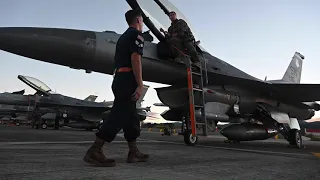 USAF F-16 Night Ops at Relampago VI Military Exercise in Colombia