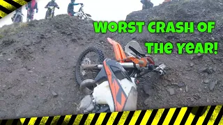 Riding Hard Enduro on a KTM EXC 250 TPI at Wernddu quarry