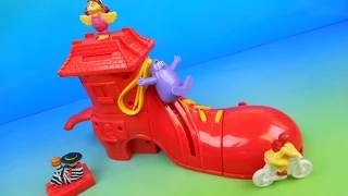 1999 RONALD McDONALD'S SHOE SET OF 4 HAPPY MEAL KID'S TOY'S VIDEO REVIEW (IMPORT)