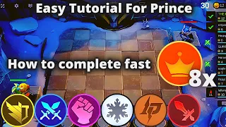 MOST EASY COMBO TO COMPLETE PRINCE SYNERGY TUTORIAL | MLBB MAGIC CHESS BEST SYNERGY COMBO TERKUAT