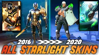 ALL STARLIGHT SKINS! 2016 SABER - 2020 YU ZHONG | Mobile Legends