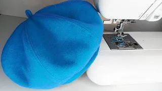 🔥💖 You will love this sewing method. Beret with his own hands + a pattern in 5 minutes