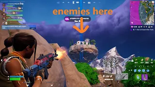 Watch how enemies are firing at everyone from the floating ground | FORTNITE