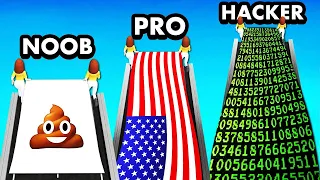 Pintando BANDERAS NOOB vs PRO vs HACKER