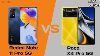 Xiaomi Poco X4 Pro 5G vs Redmi Note 11 Pro 5G | Specifications and Camera Comparison