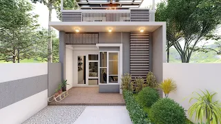 3 BEDROOM and BALCONY - Small House 5x12 Meter, Tiny House Design
