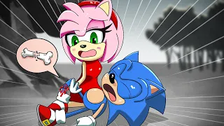 Oh No! Sonic's Leg broken! Sad Story But Happy Ending  | sonic the hedgehog - sonic the hedgehog 2
