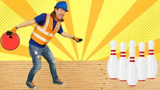 Bowling for Kids | Handyman Hal Explore Bowling Alley | Fun Videos for Kids