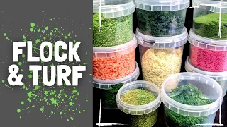 How to make FLOCK TURF and FOLIAGE easy and cheap