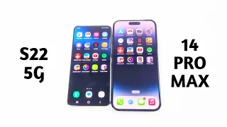 iPhone 14 Pro Max Vs Samsung S22 5G - SPEED TEST!