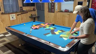 another town cloth just for fun... pool trick shots