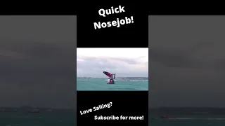 CATAMARAN TAKES A NOSEDIVE!! BOATING FAIL