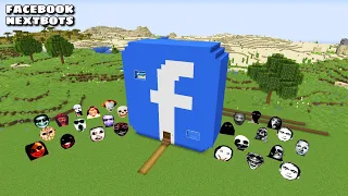 SURVIVAL FACEBOOK HOUSE WITH 100 NEXTBOTS in Minecraft - Gameplay - Coffin Meme