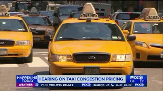 Hearing on taxi congestion pricing