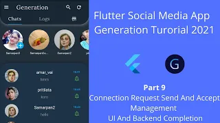 Flutter Social Media Chat App Tutorial | Part 9 | Connection Send And Accept Request Management