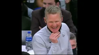 Steve Kerr and Gregg Popovich shared a moment during Warriors-Spurs 😀 | #shorts