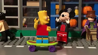 The Simpsons title sequence in Lego