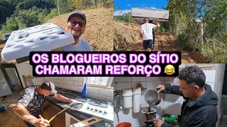 VLOG NO SÍTIO: INSTALOU FOGÃO | LEVARAM COLCHÃO | PINTURA | ENCANAMENTO | FIZERAM ALMOÇO E FAXINA