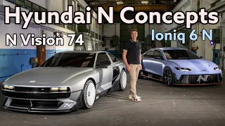 Hyundai N Vision 74 and Ioniq 6 N (RN22e): Full English Review | Concept Cars