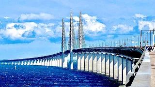 ИСЧЕЗАЮЩИЙ МОСТ ИЗ ДАНИИ В ШВЕЦИЮ          #мост #онлайнэкскурсия #эресундскиймост #дания #швеция