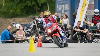 GP8 Gymkhana Gp Bolesławiec. Miłosz Bujakowski 30,3sec Honda CBR 600