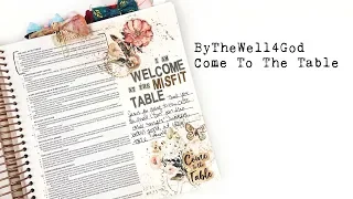 BytheWell4God "Come To The Table" | Day 1 | Distress Oxide Three Ways