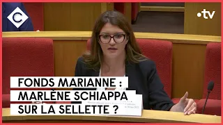 Fonds Marianne, Marlène Schiappa, permis de conduire - Le 5/5 - C à Vous - 14/06/2023