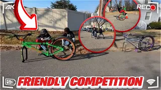 He Challenged Me To A Battle. No Front Wheel!!