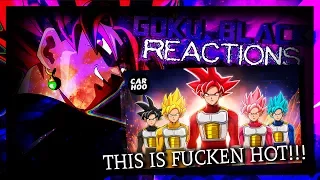 Goku Black Reacts To GOKU SAIYAN RANGERS 【 Dragon Ball Super & Power Rangers Parody 】