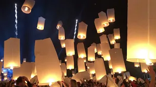 Fireworks and Sky Lanterns at Chiang Mai