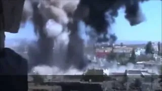 Barrel Bomb - Busra al Sham, Syria