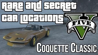 GTA 5 Rare & Secret Car Locations — Invetero Coquette Classic (GTA V vintage Corvette)