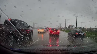 wreck cleanup on rainy a day