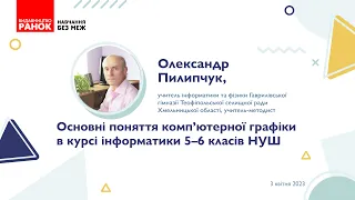 Основні поняття комп’ютерної графіки в курсі інформатики 5-6 класів НУШ