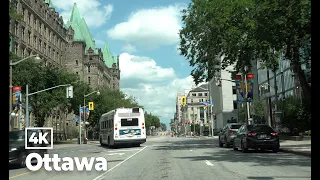 Driving in Ottawa, Canada 4K(2022 Summer)