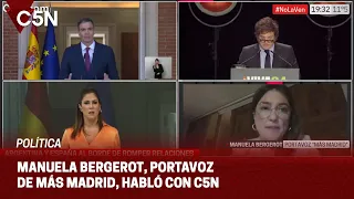 MANUELA BERGEROT, portavoz de Más Madrid: "MILEI es una VERGÜENZA para la Argentina"