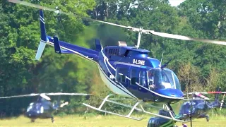 Bell 206L-1 LongRanger II | G-LONE | Landing at Royal Ascot Heliport | Helicopter