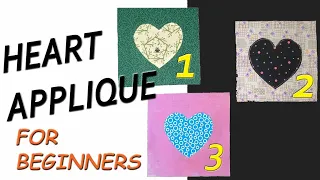 How to Quilt Heart Applique for Beginners - Sew Easy!