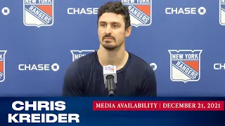 New York Rangers: Chris Kreider Media Availability | Dec. 21, 2021