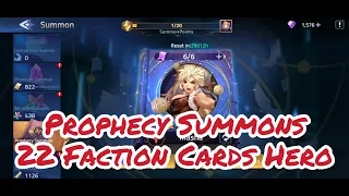 Prophecy Summons & 22 Faction Hero Cards Mobile Legends Adventure Indonesia