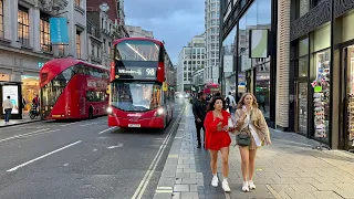 London Autumn Walk - 2023 🍂 A Walking Tour in Central London [4K HDR]