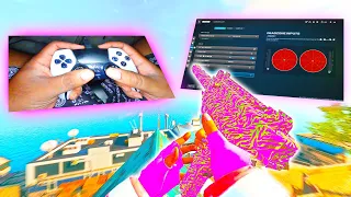 Non Claw Controller Handcam on Rebirth Island😍 + Best Controller Settings 👑.