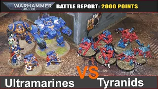 Warhmmer 40k Battle Report: Ultramarines vs. Tyranids 1500 Punkte 9. Edi deutsch
