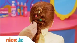 How to Make a Christmas Tree Braid 🎄 Style Files Hair Tutorial | Sunny Day | Nick Jr.